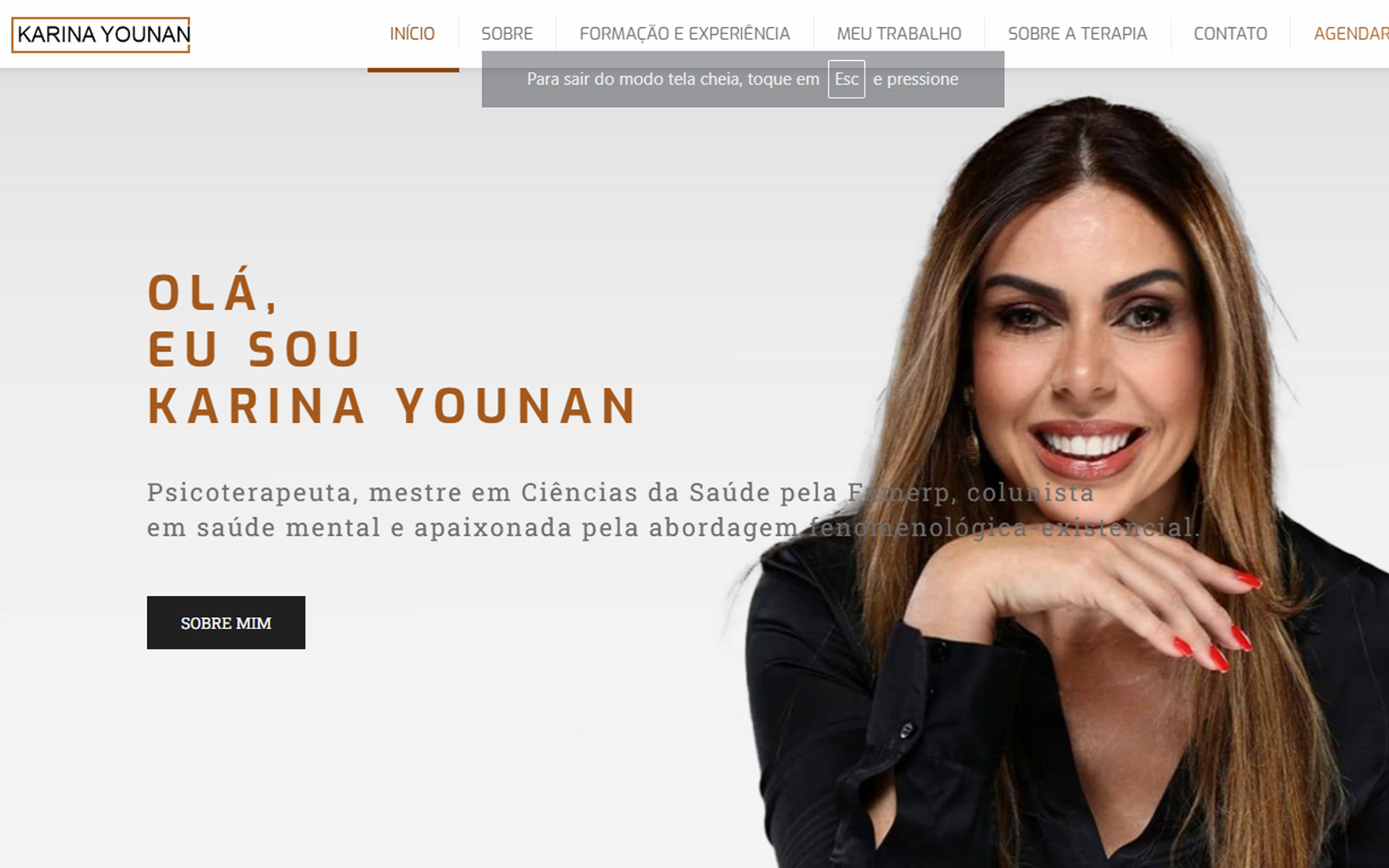 Landing page para profissionais